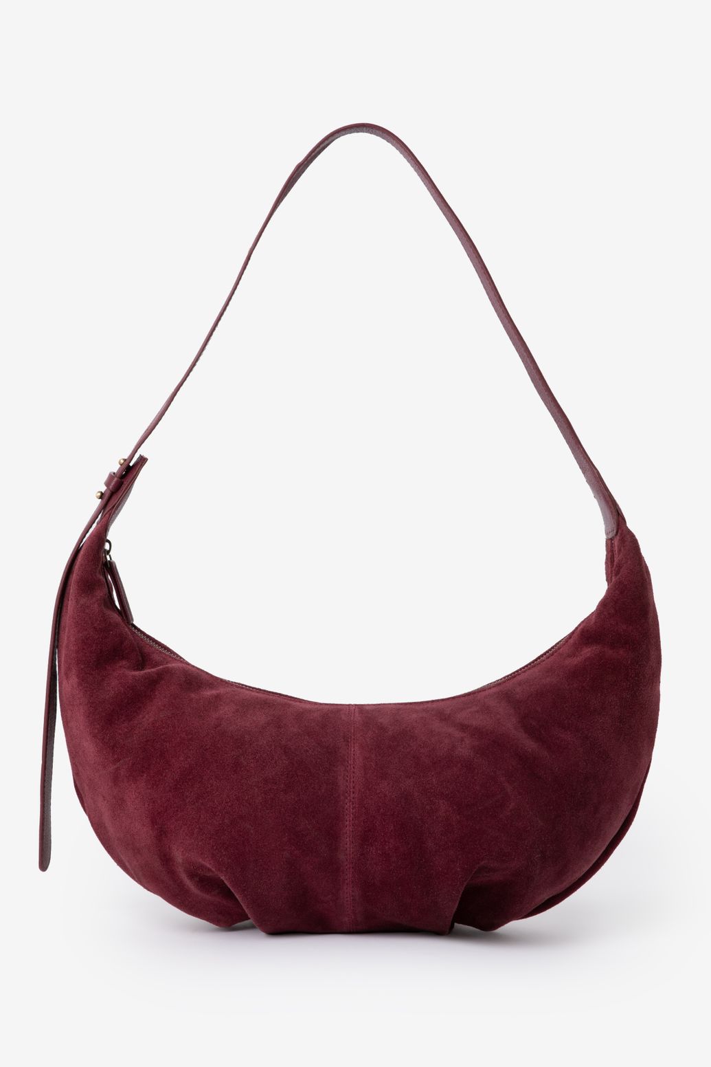 Sac en daim - rouge foncé