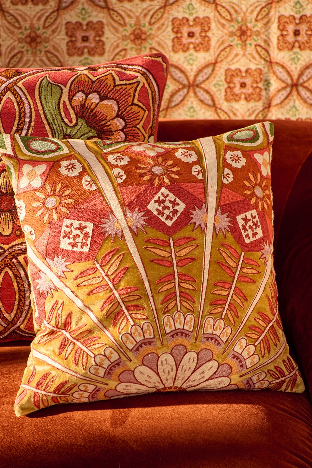 Coussin avec imprimé - multicolore