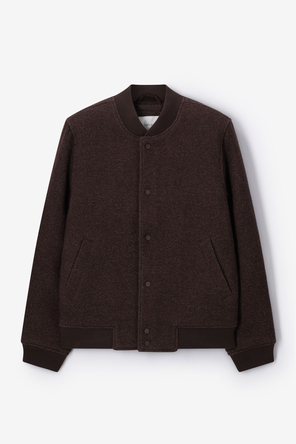 Donkerbruine wollen bomber jack