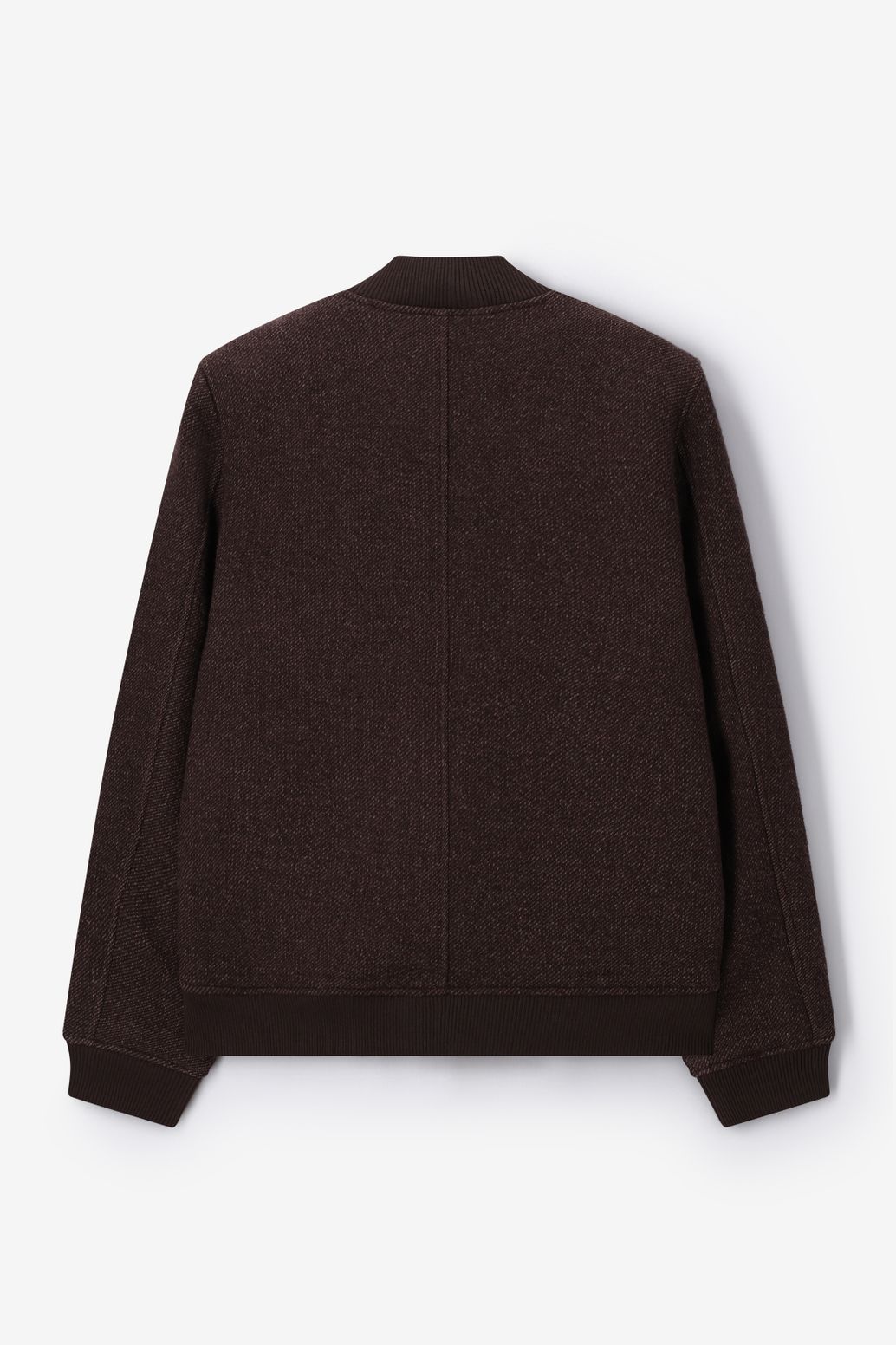 Donkerbruine wollen bomber jack