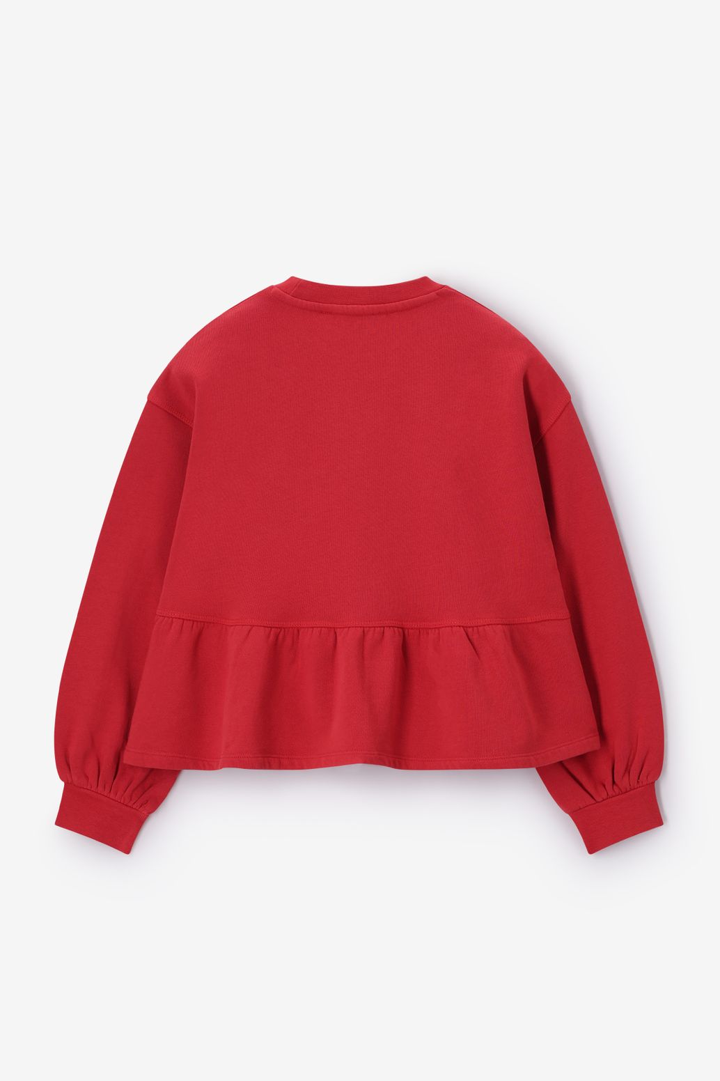 Sweat à volants - rouge