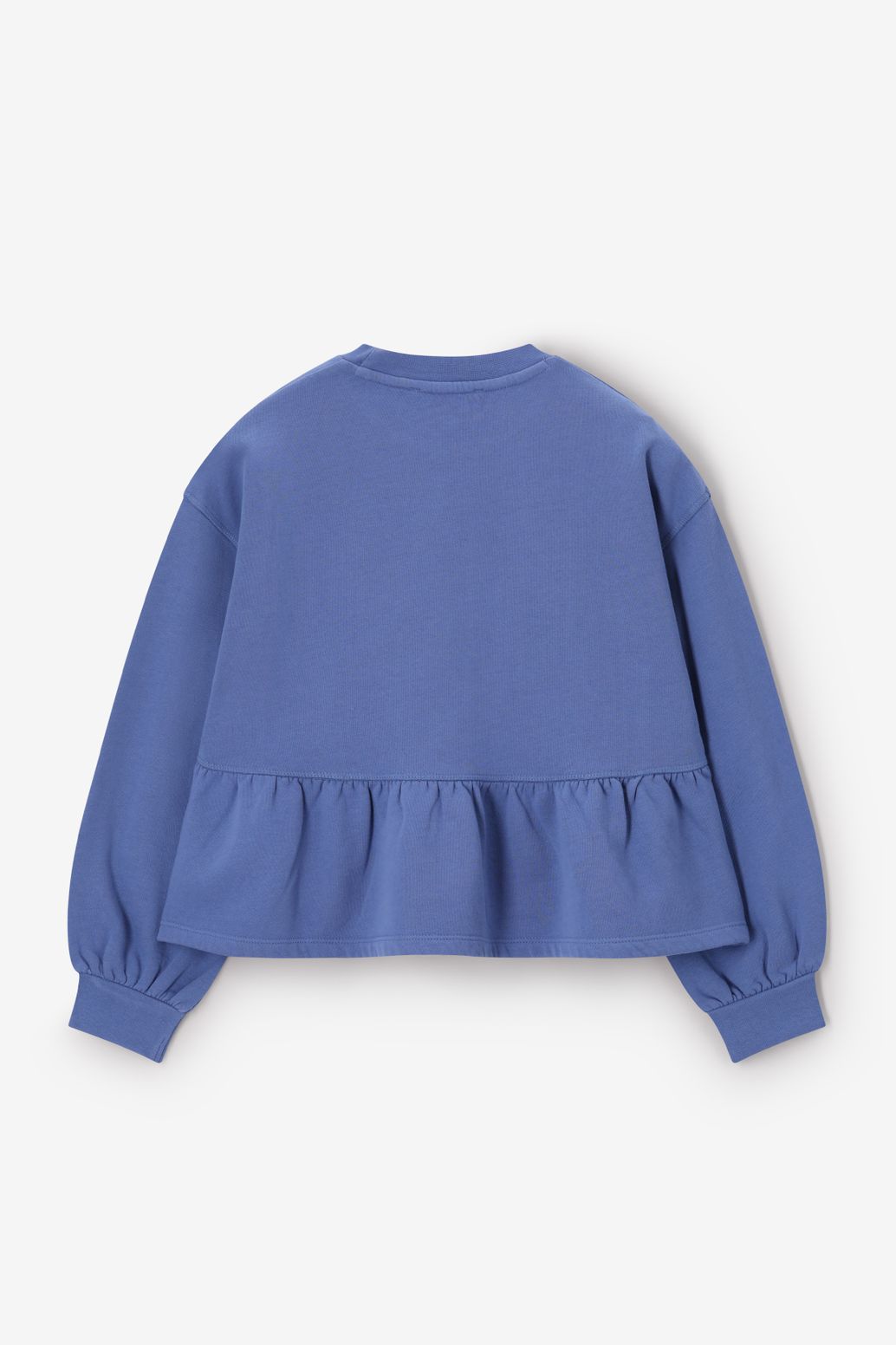 Peplum-Sweater - blau