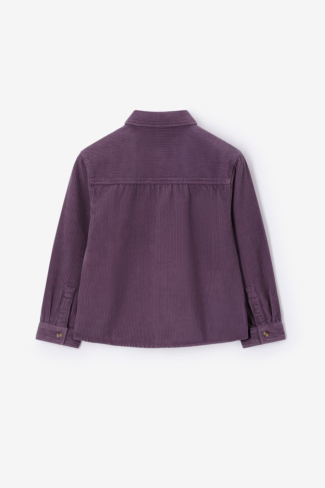 Chemise en velours côtelé - violet foncé