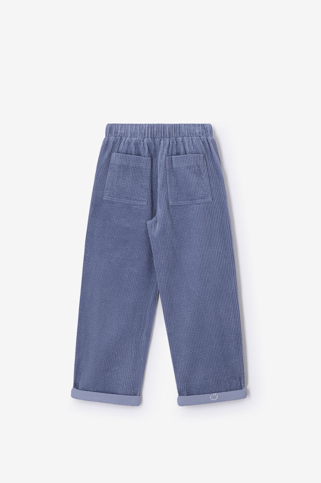 Blauwe corduroy broek
