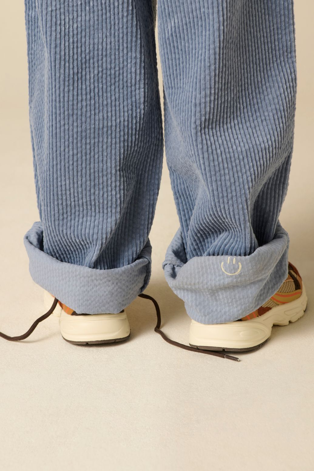 Pantalon en velours côtelé - bleu
