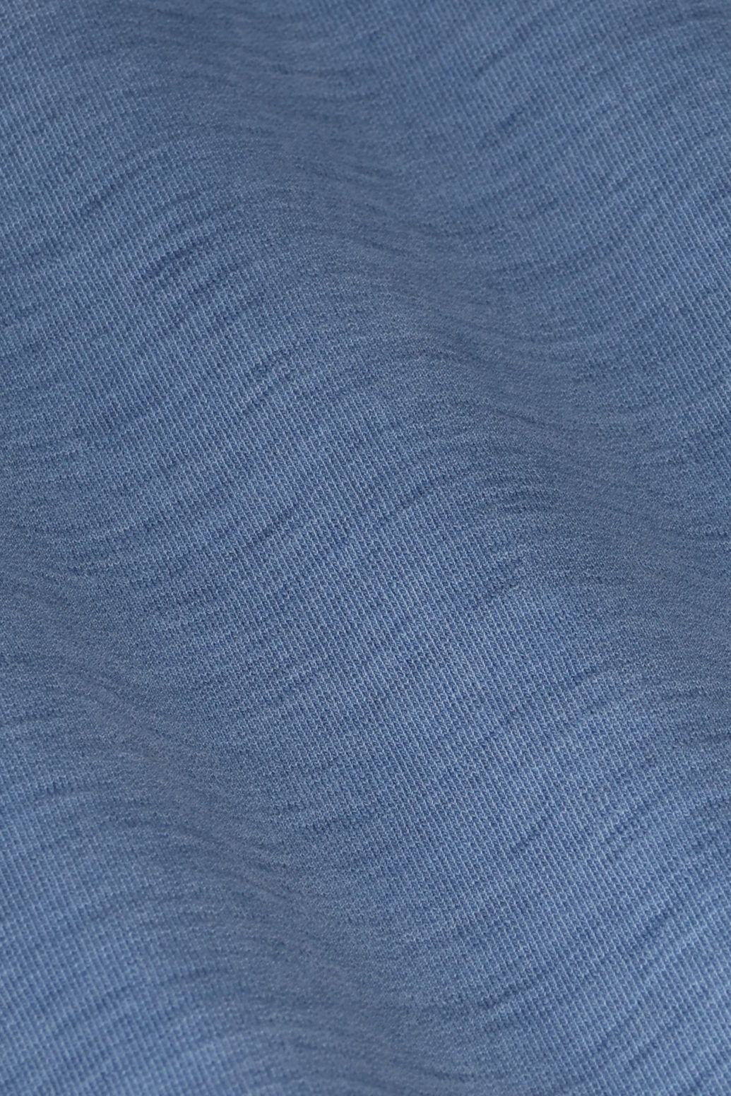 Blauw indigo vest met patch