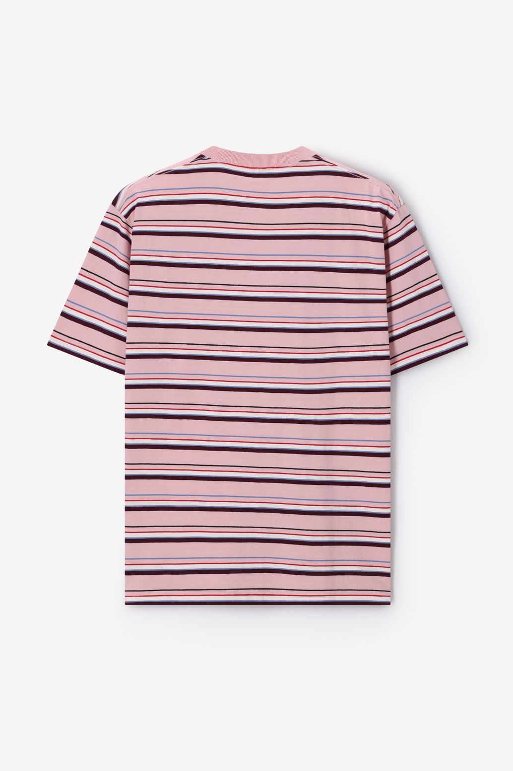 Lichtroze T-shirt met strepen