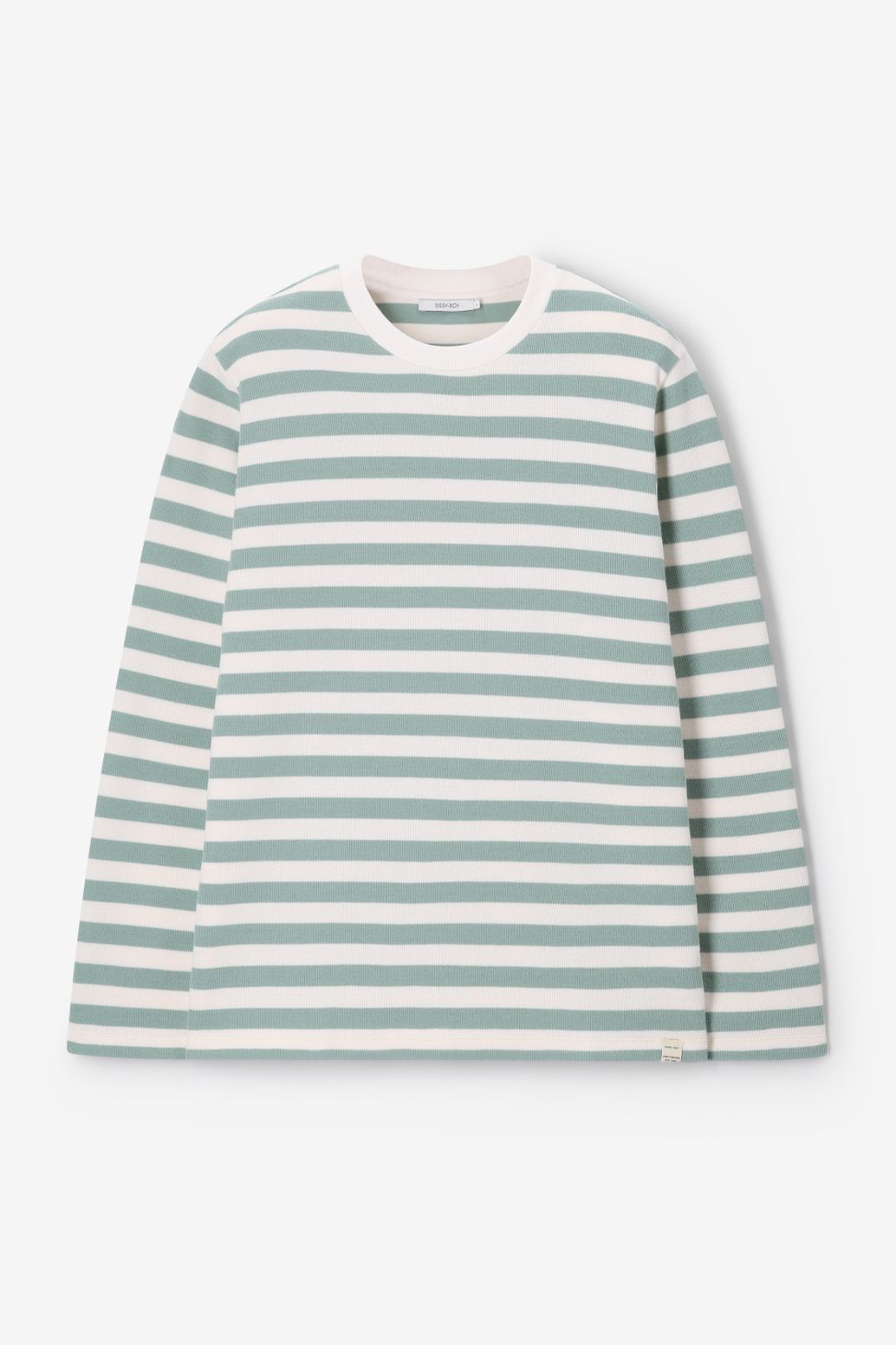 Gestreifter Sweater - hellgrün