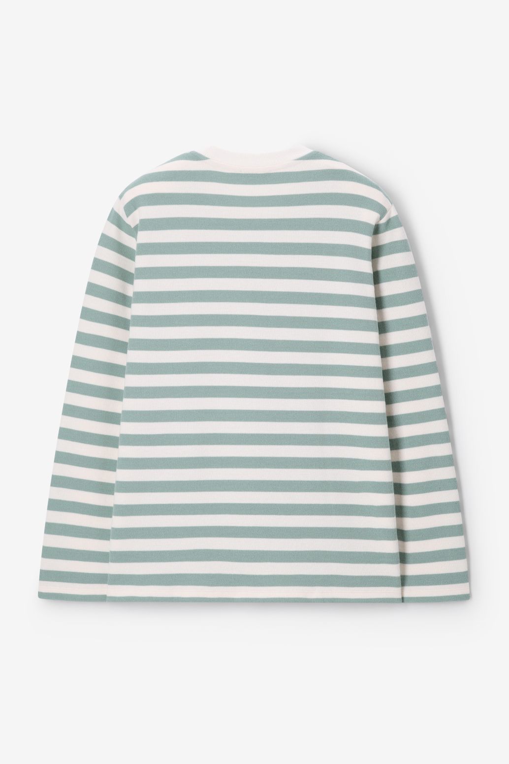Gestreifter Sweater - hellgrün