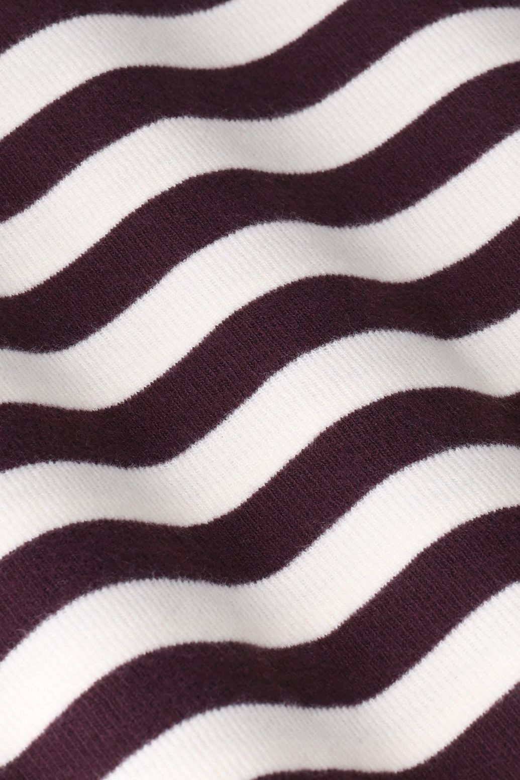 Gestreifter Sweater - dunkelbraun