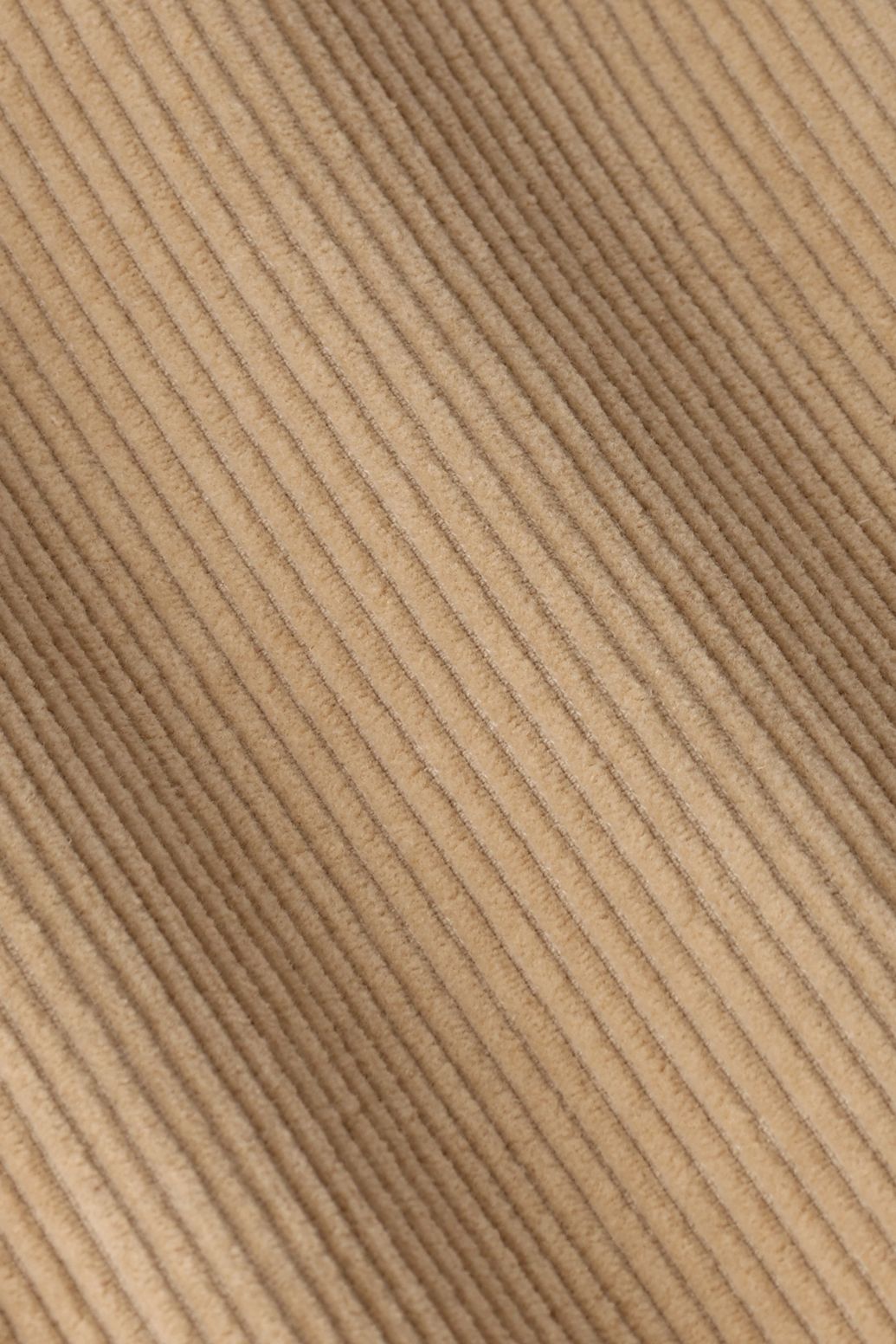 Pantalon en velours côtelé avec taille mi-haute - beige