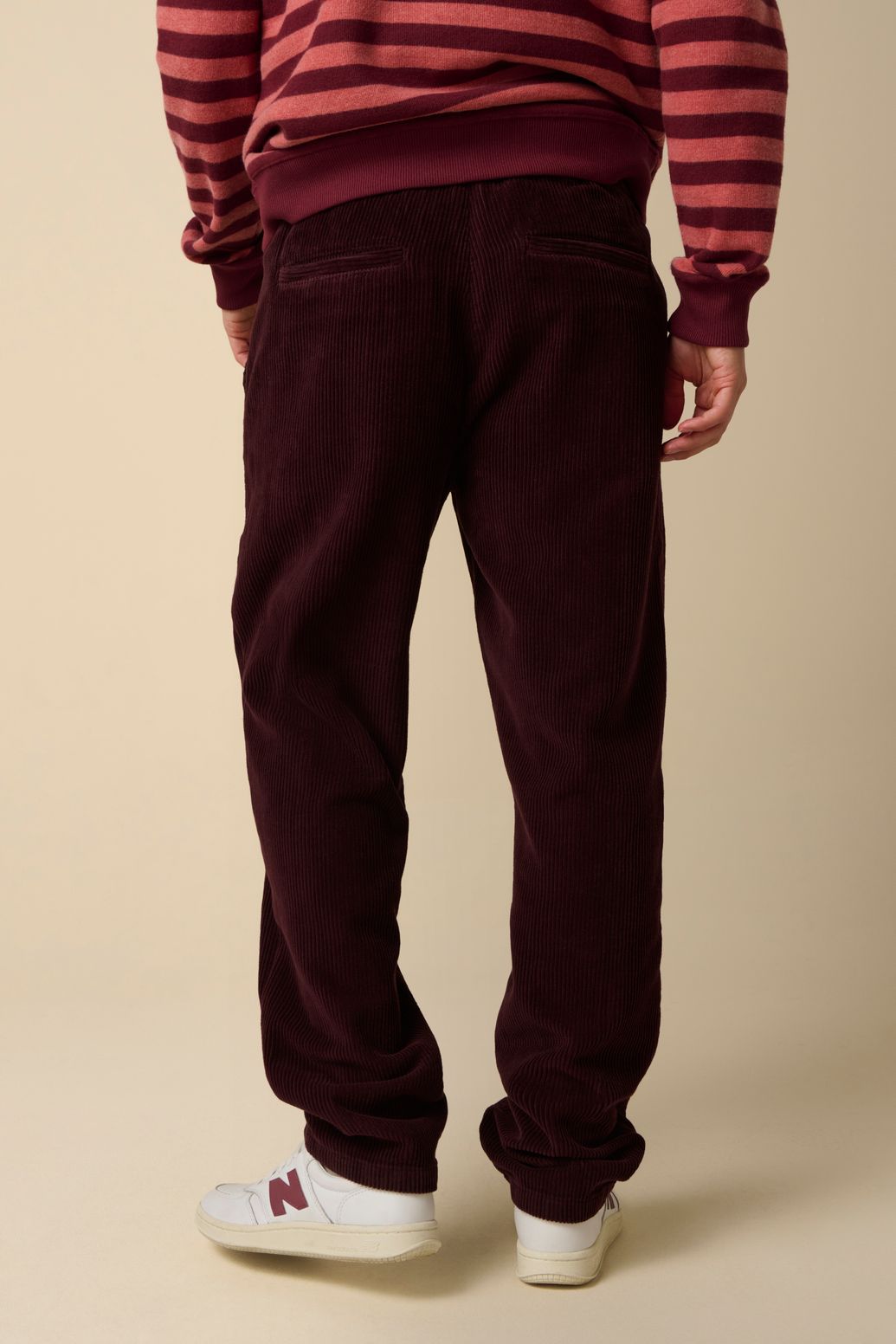 Pantalon velours côtelé - marron