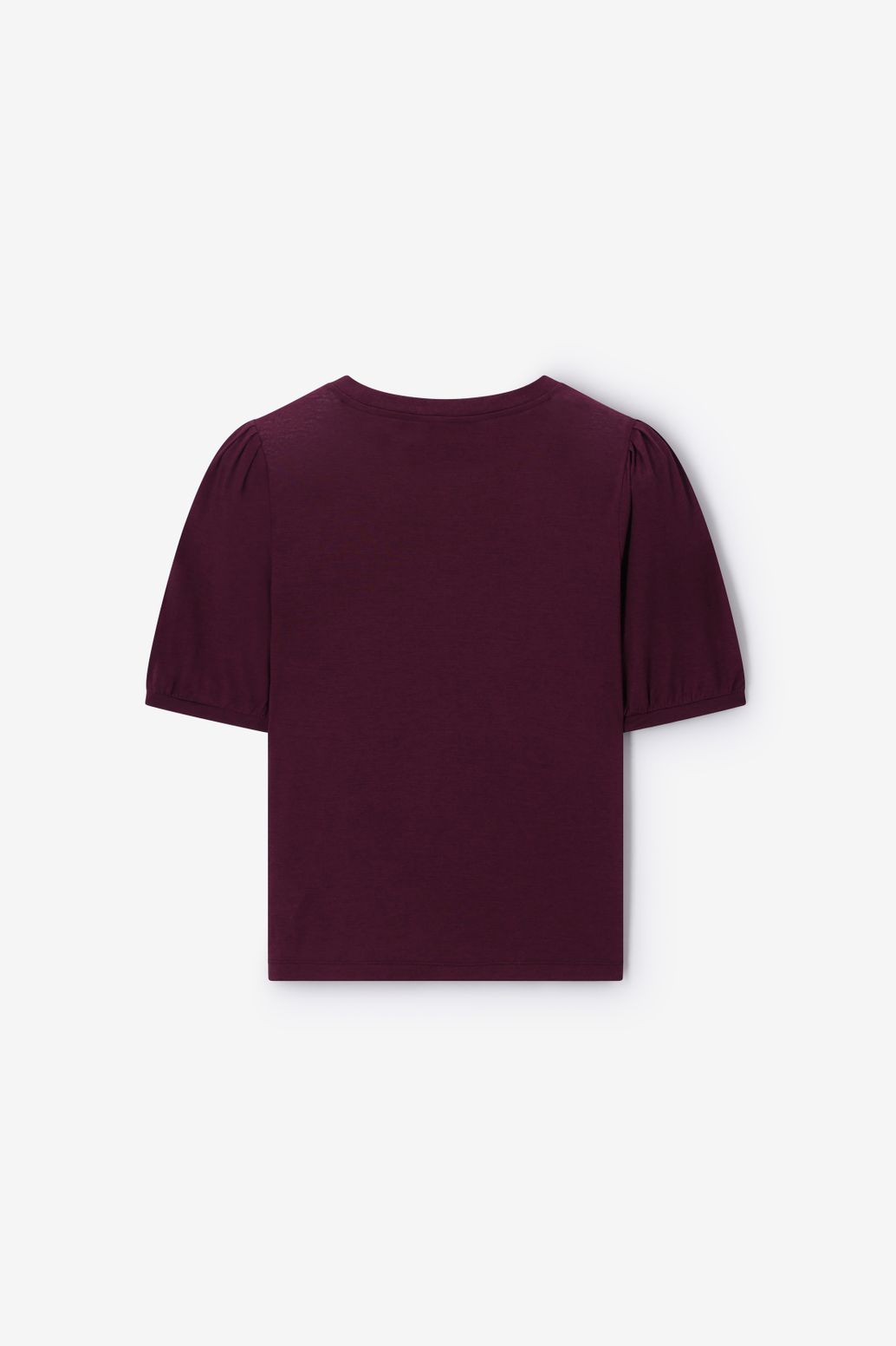 Donkerrood wol T-shirt