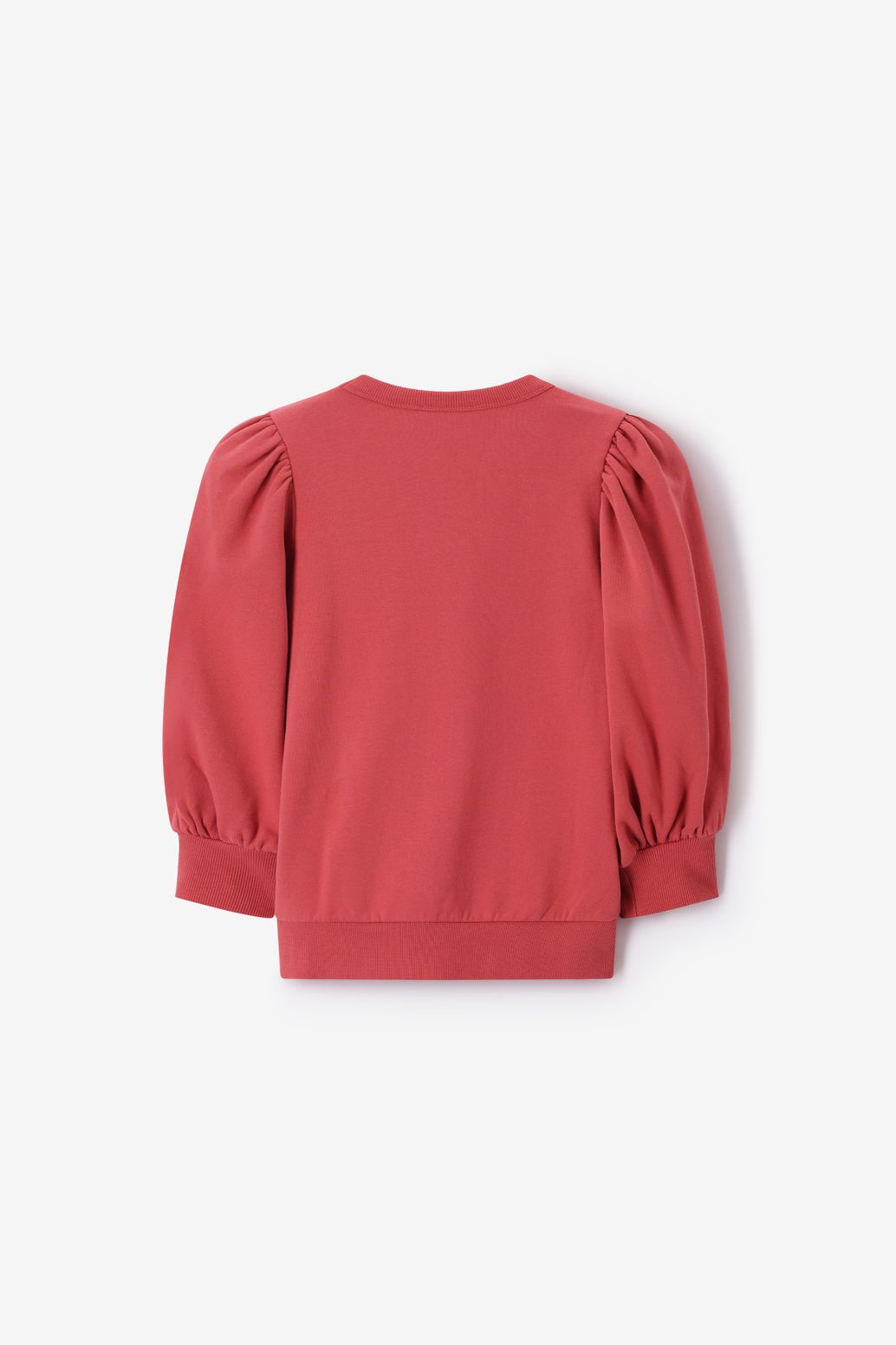 Sweat avec manches bouffantes - rouge