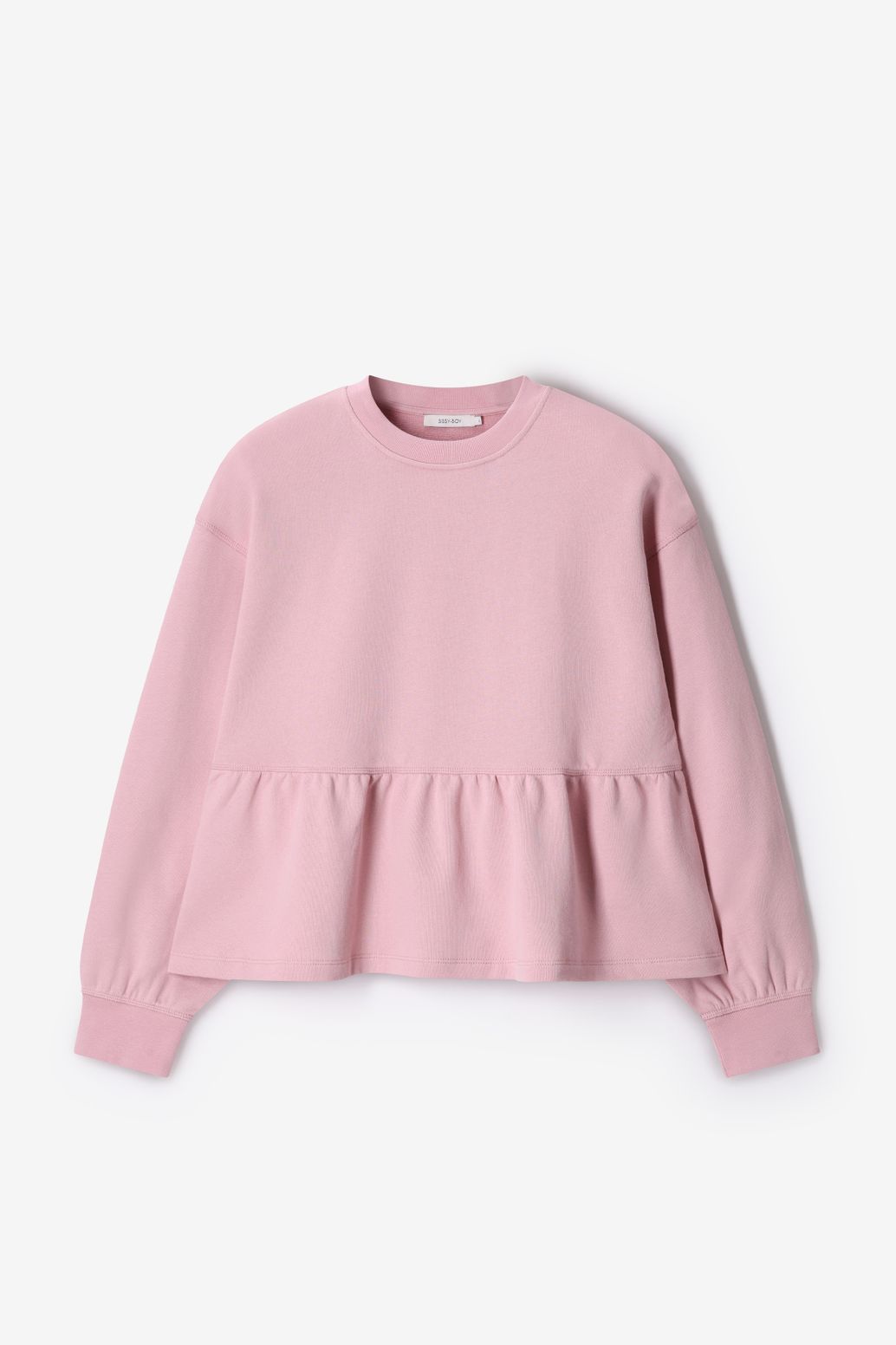 Peplum-Sweater - rosa