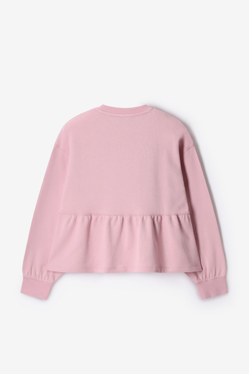 Peplum-Sweater - rosa