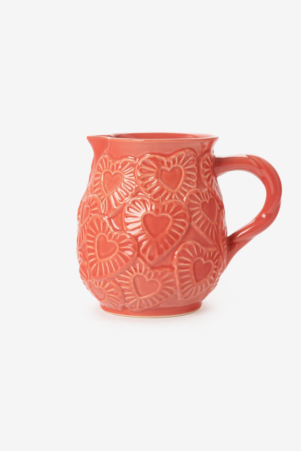 Carafe avec cœurs - rouge