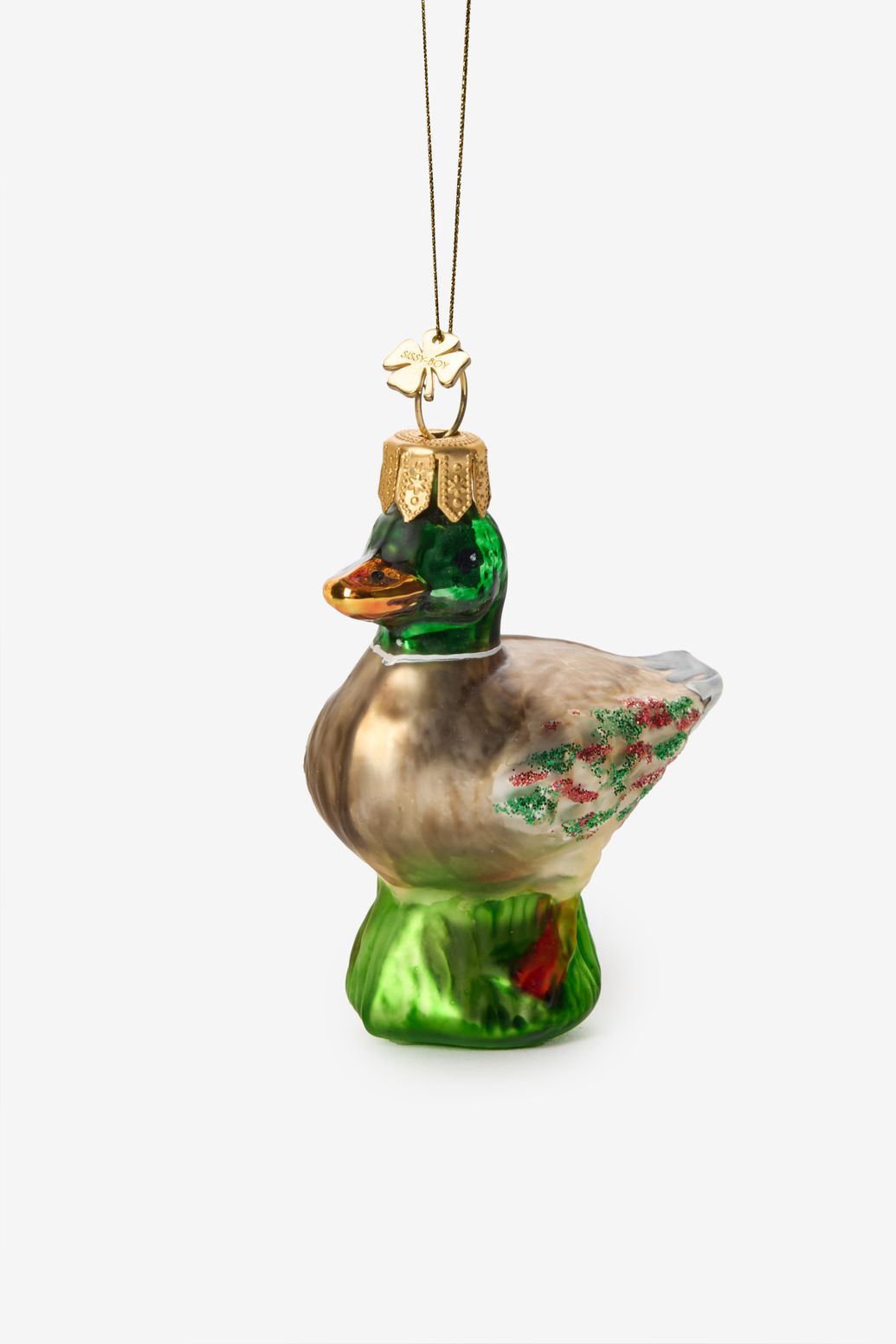 Multicolour eend ornament