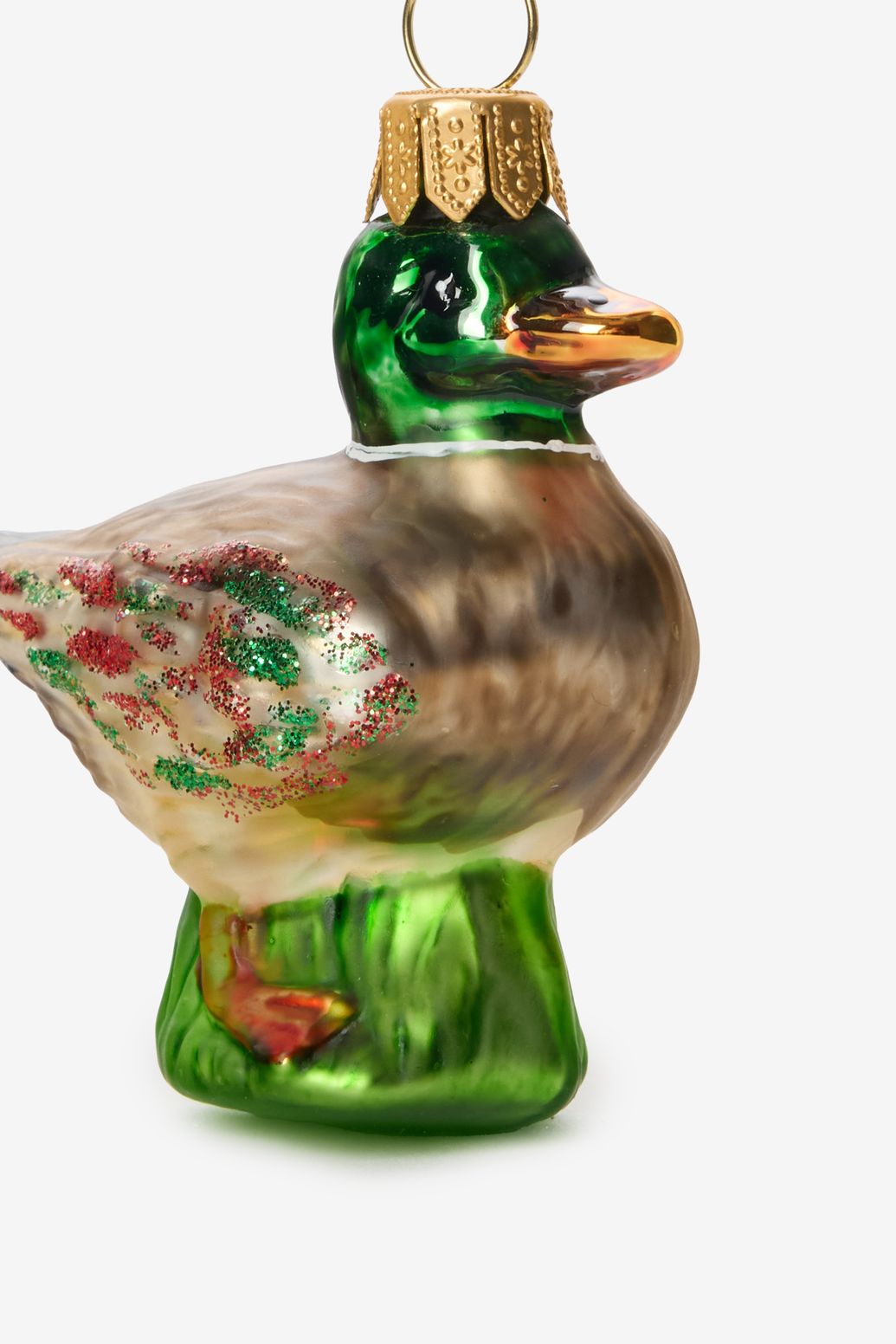 Multicolour eend ornament