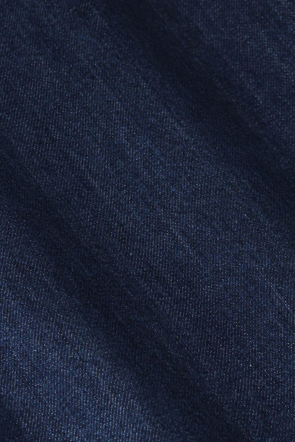 Donkerblauwe denim jack met patch zakken