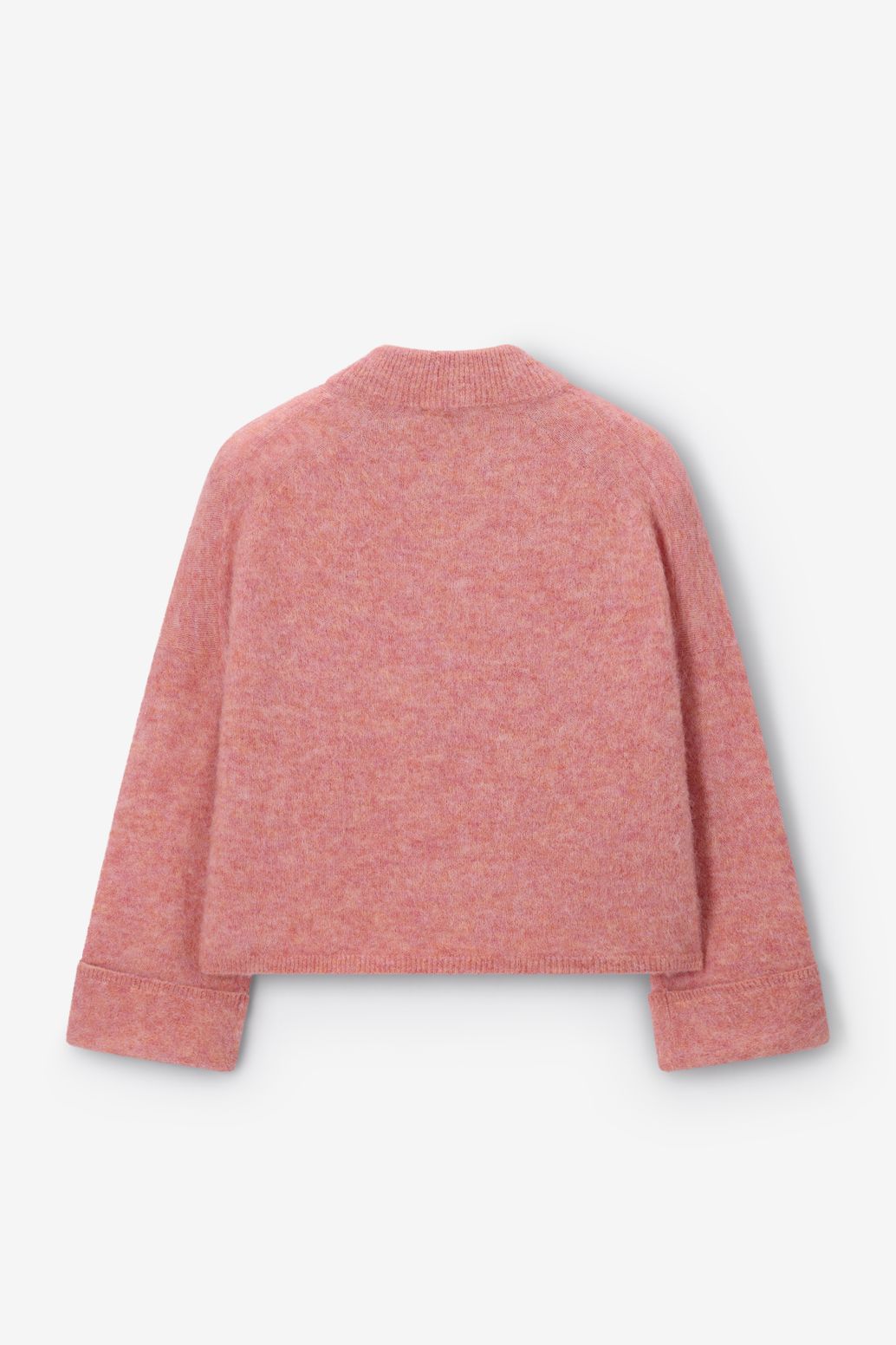 Roze trui met col