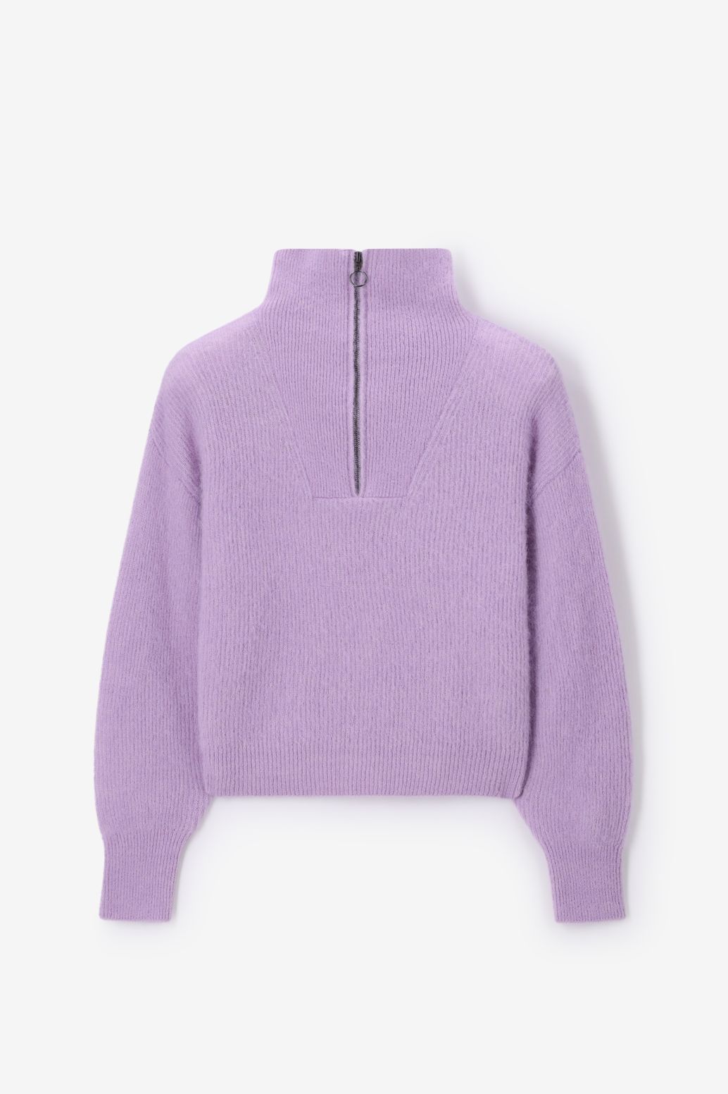 Pull avec fermeture éclair - violet clair