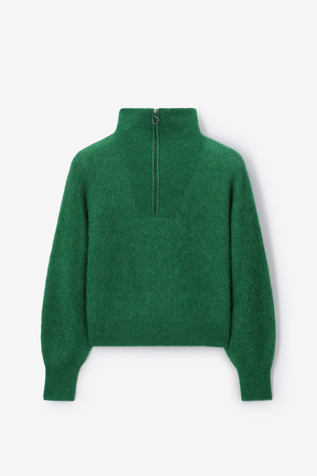 Pull avec fermeture éclair - vert