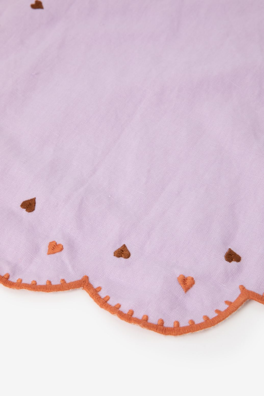 Lot de sets de table avec cœurs - violet