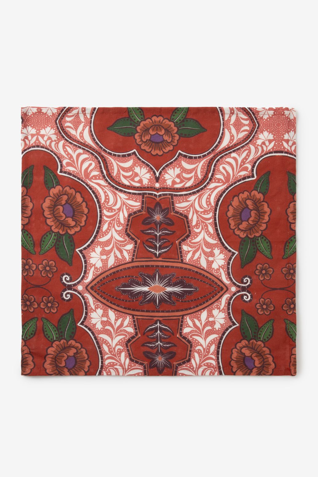 Lot de 4 serviettes avec imprimé - multicolore
