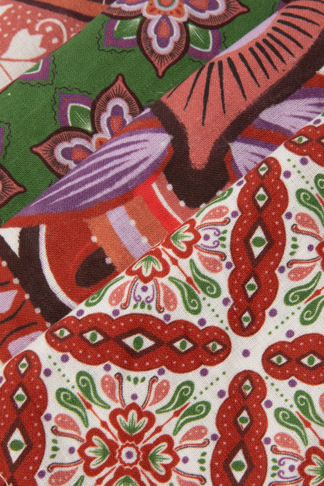 Lot de 4 serviettes avec imprimé - multicolore