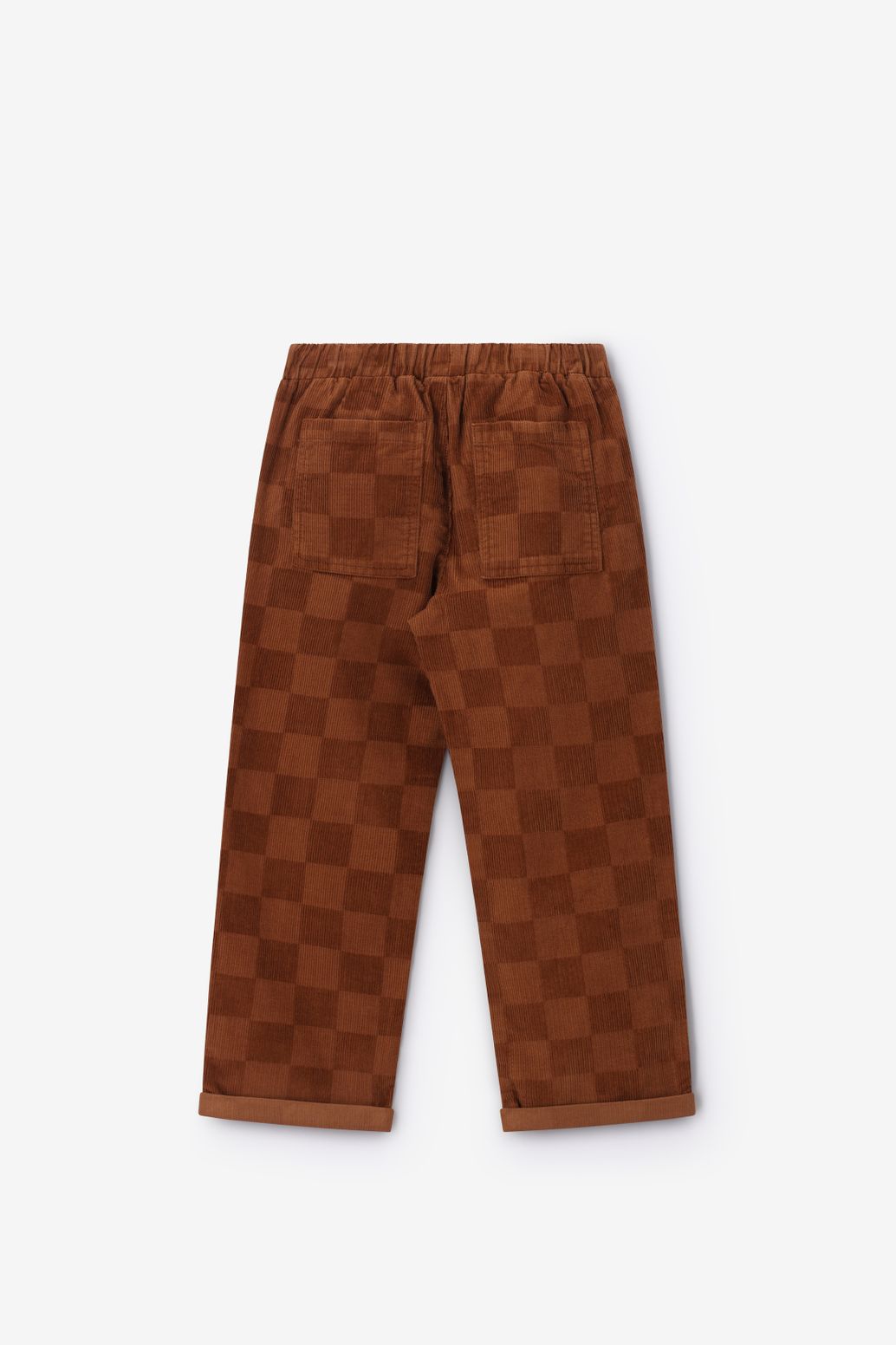 Bruine corduroy broek