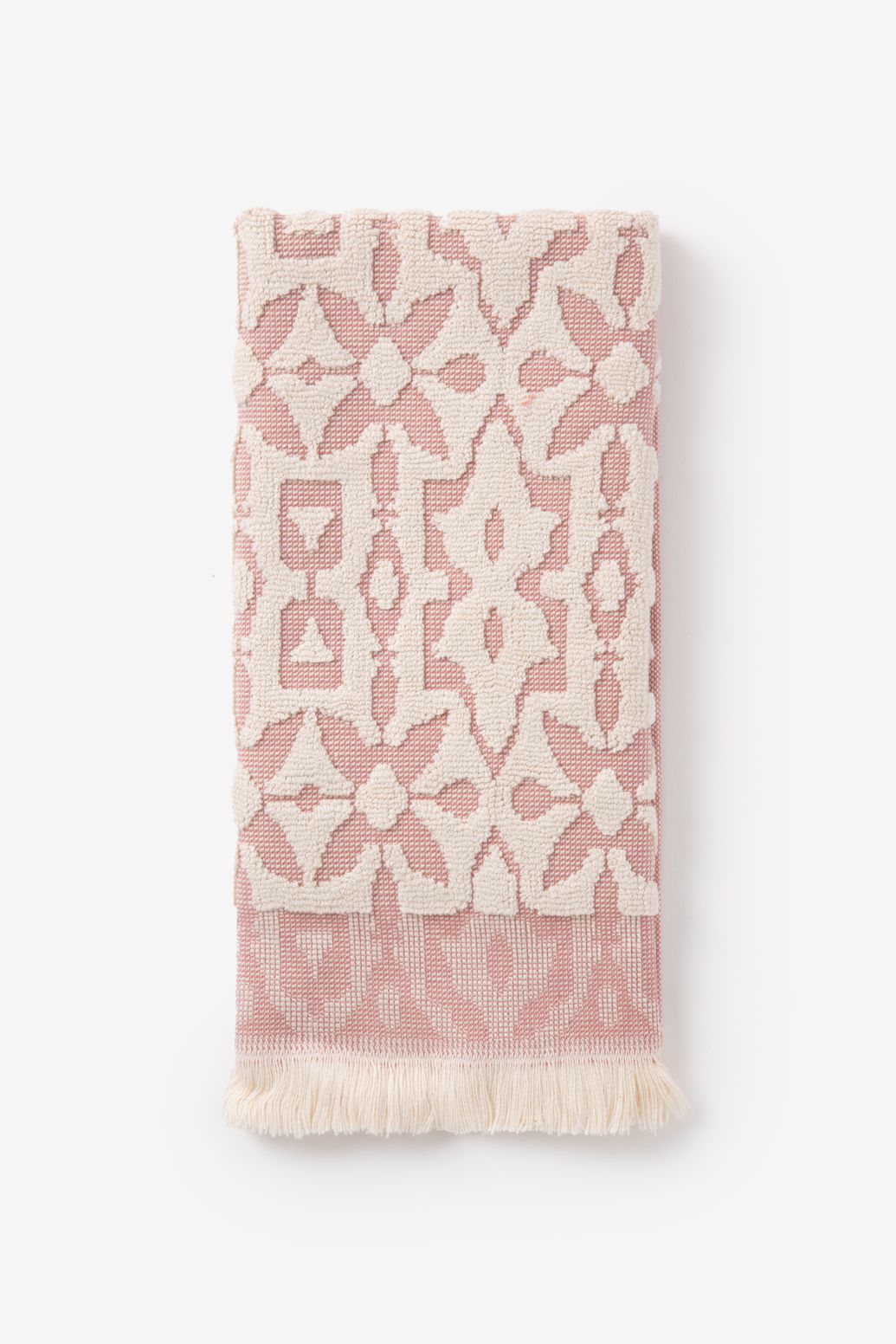 Roze velvet gastendoek