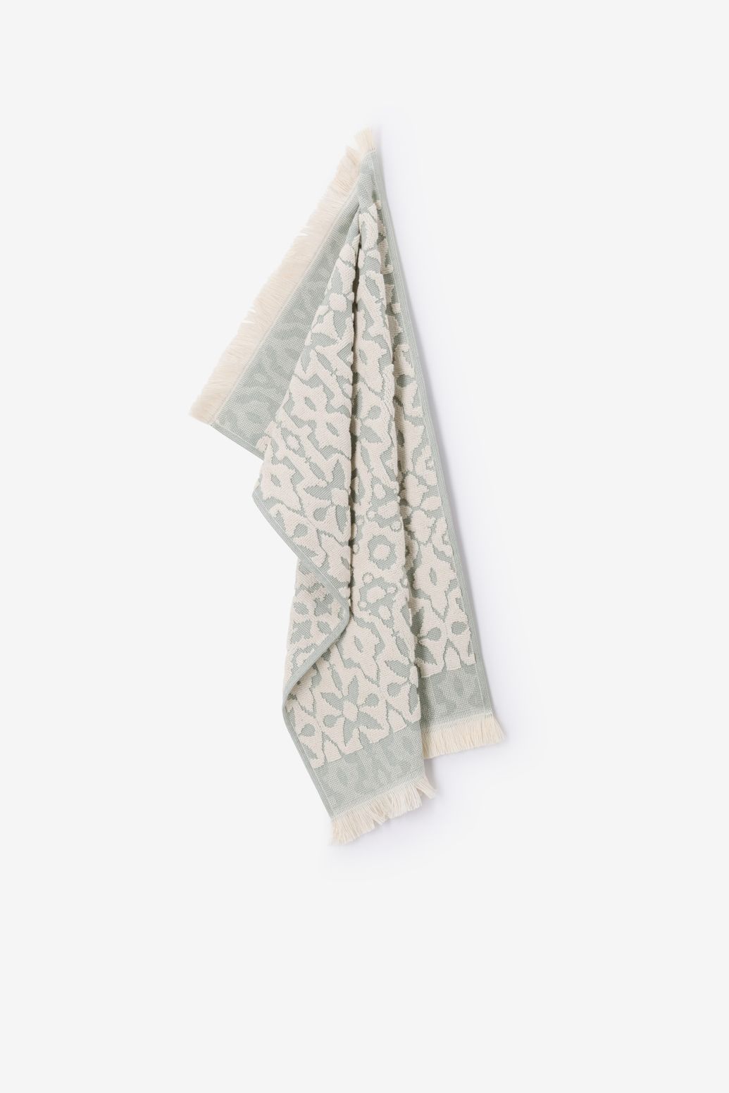 Groene velvet gastendoek