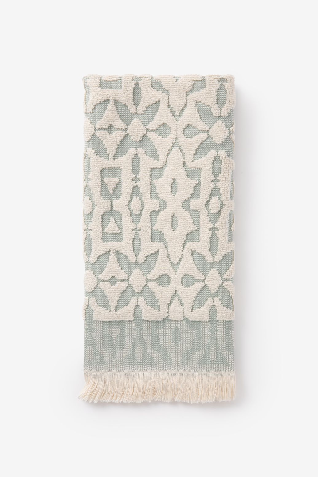 Groene velvet gastendoek