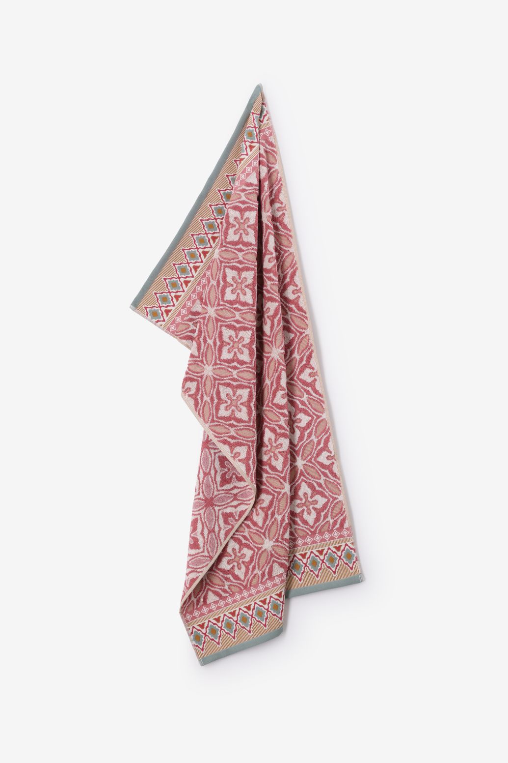 Gemustertes Handtuch medium - rosa
