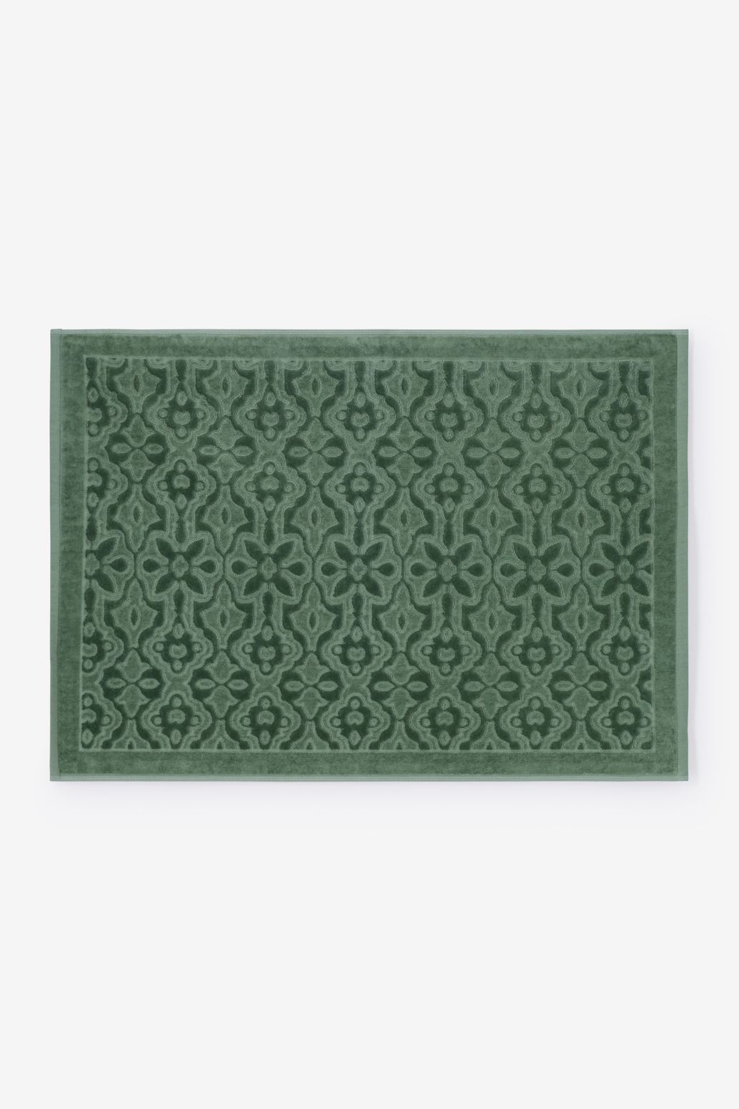 Groene velvet badmat