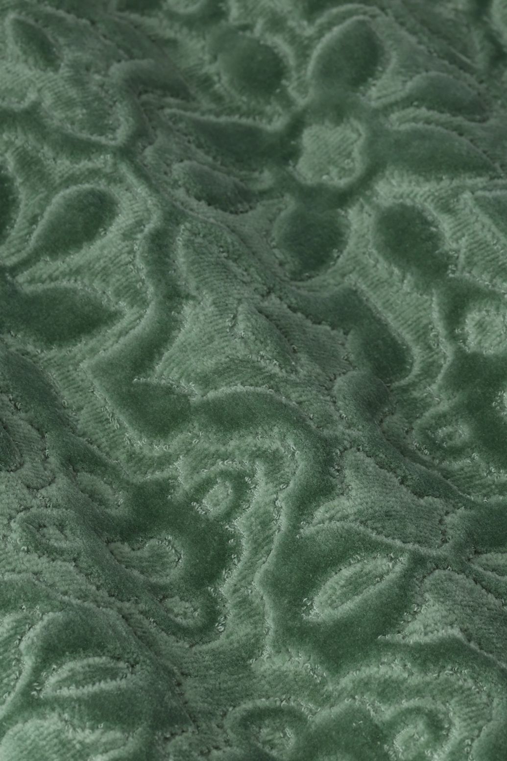 Groene velvet badmat