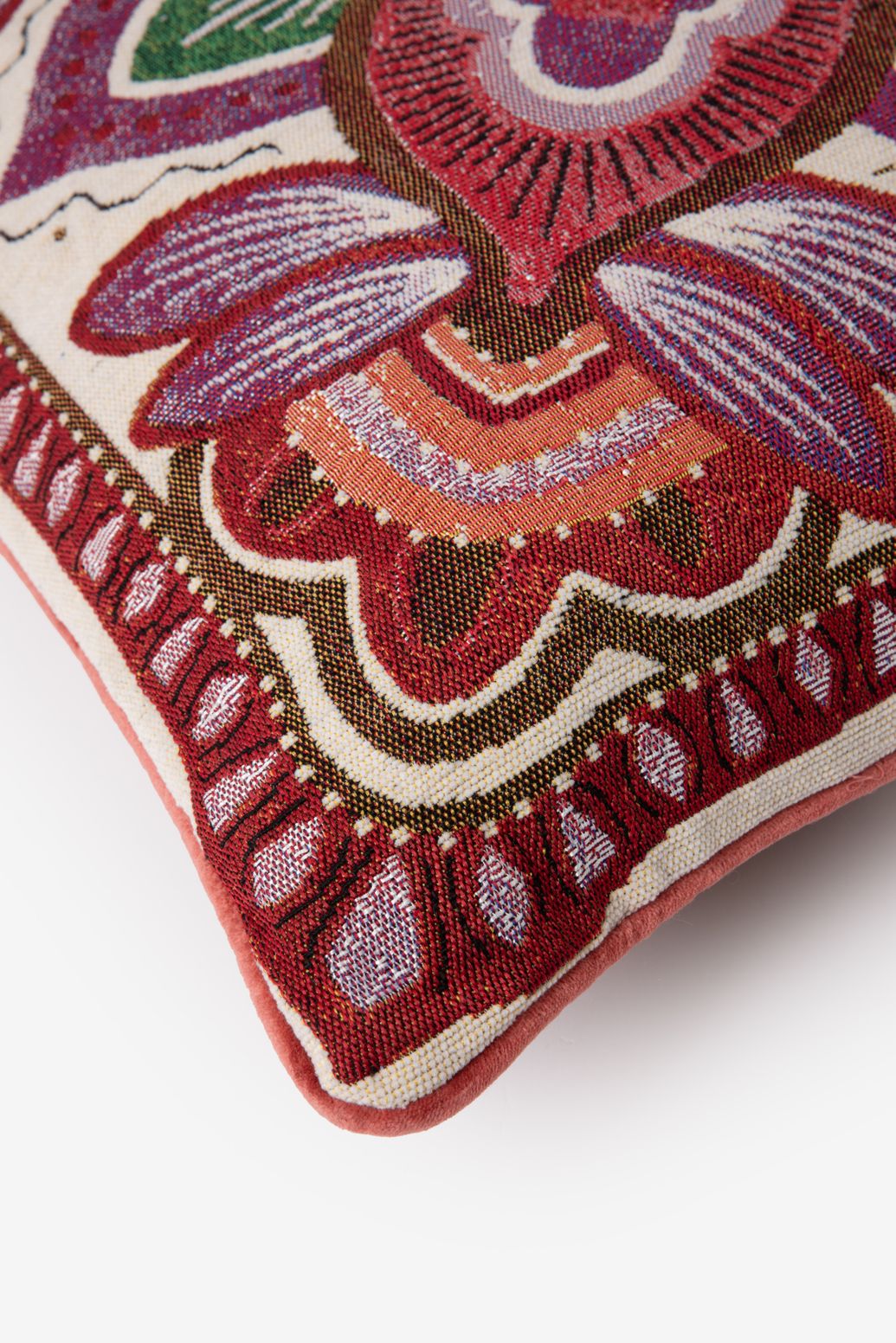 Multicolour kussen met bloemendessin