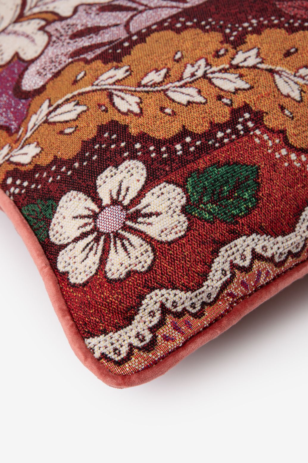 Multicolour kussen met bloemenprint