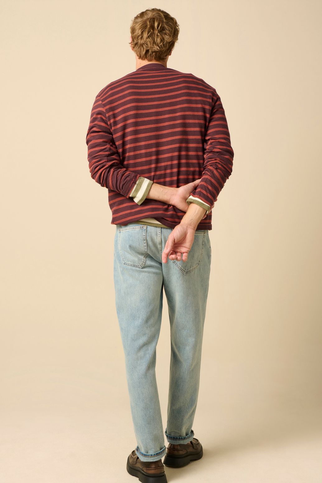 Rood gestreept T-shirt
