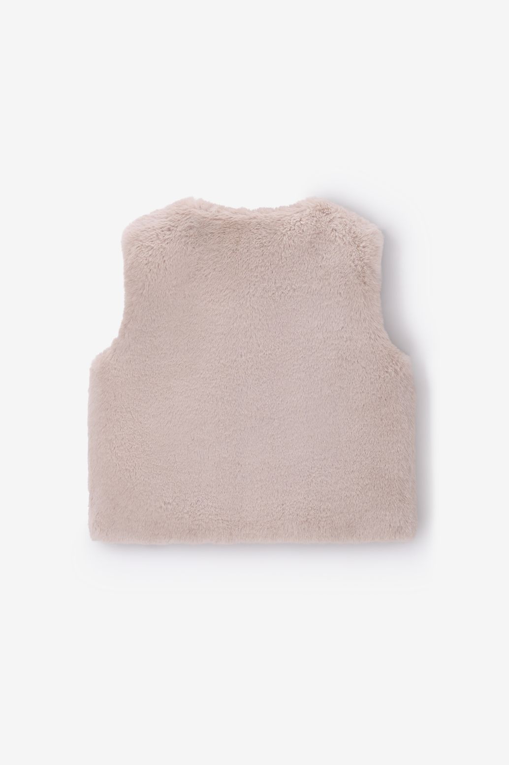 Kunstfell-Weste - beige