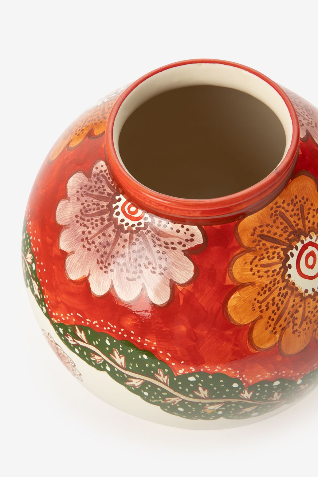 Vase avec imprimé fleuri - multicolore