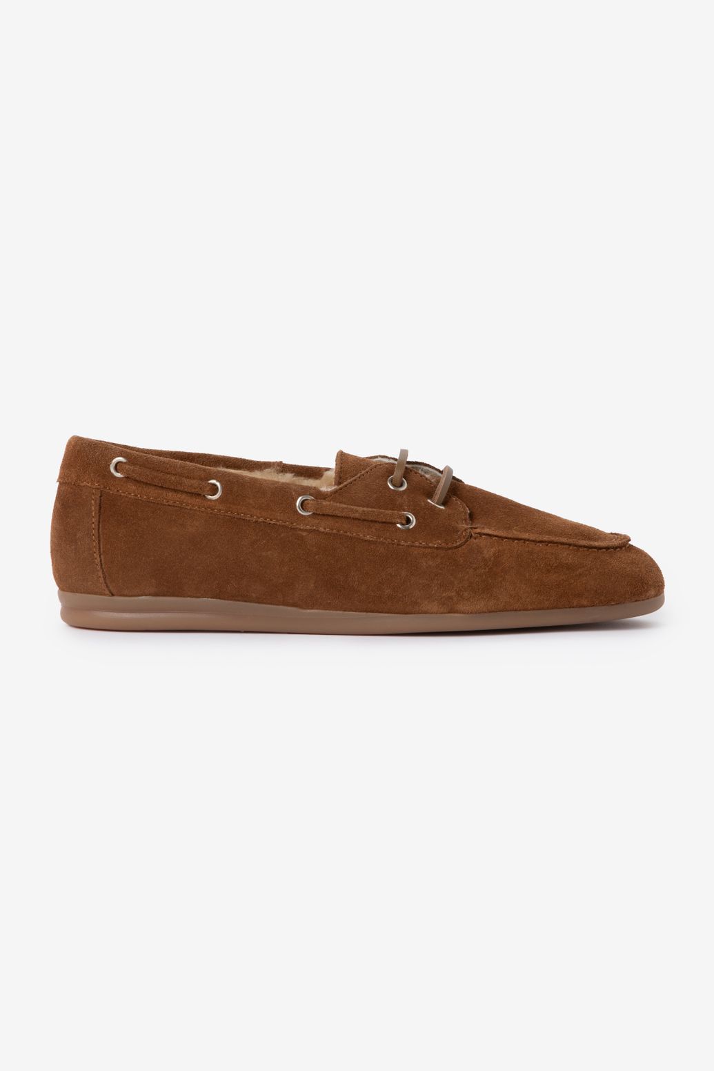 Loafer mit Kunstfellfutter - hellbraun