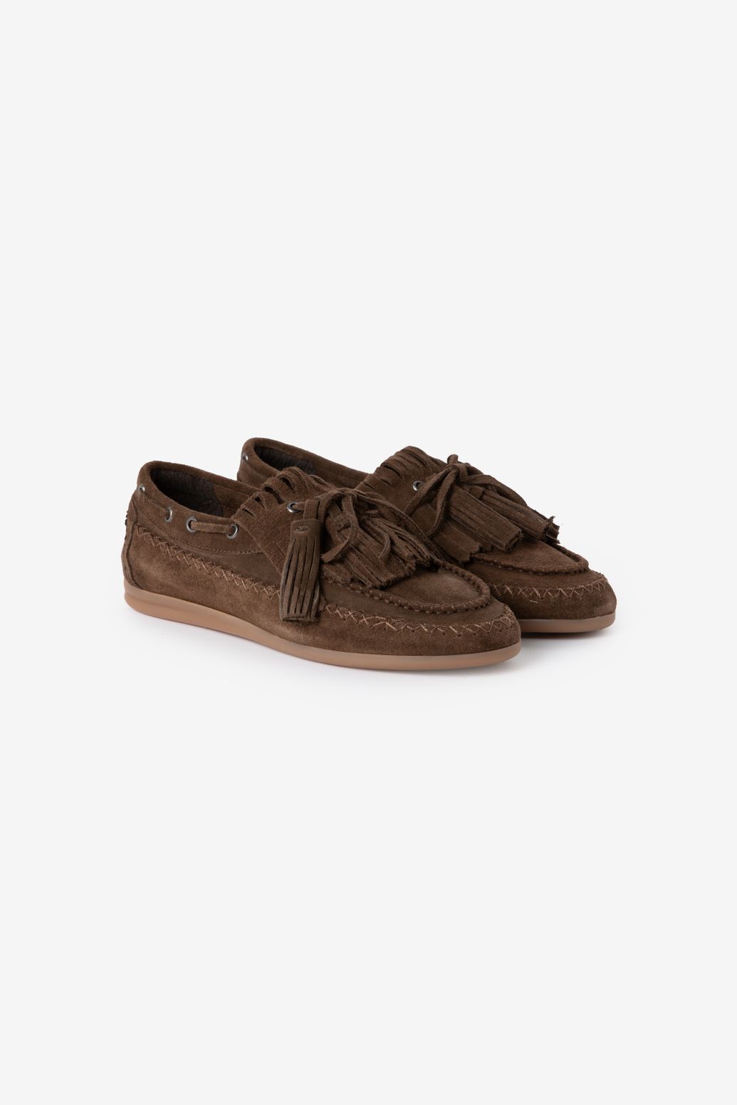 Donkerbruine loafers met tassles