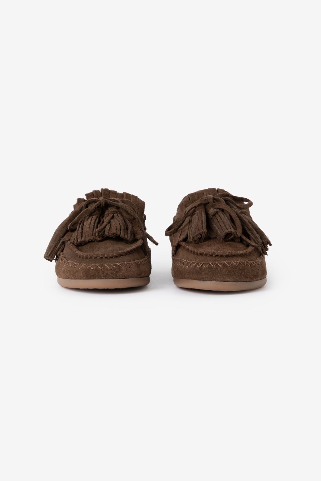 Donkerbruine loafers met tassles