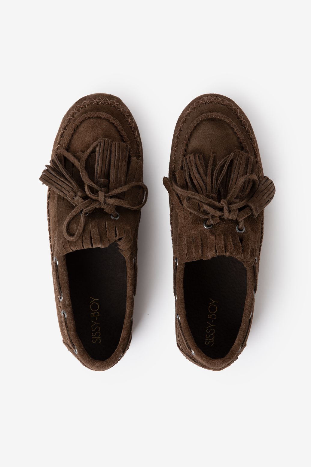 Donkerbruine loafers met tassles