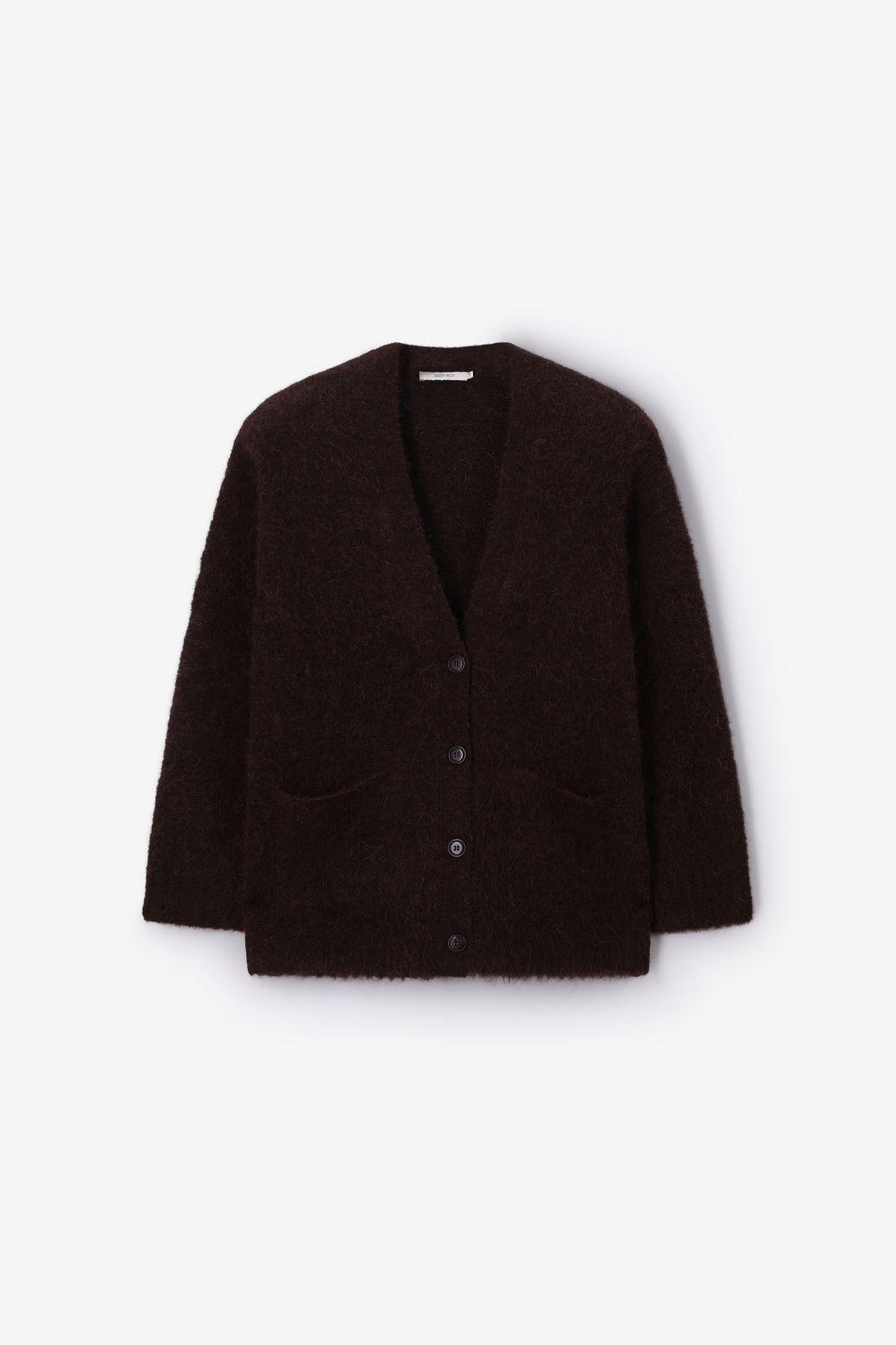 Bruin oversized harig vest