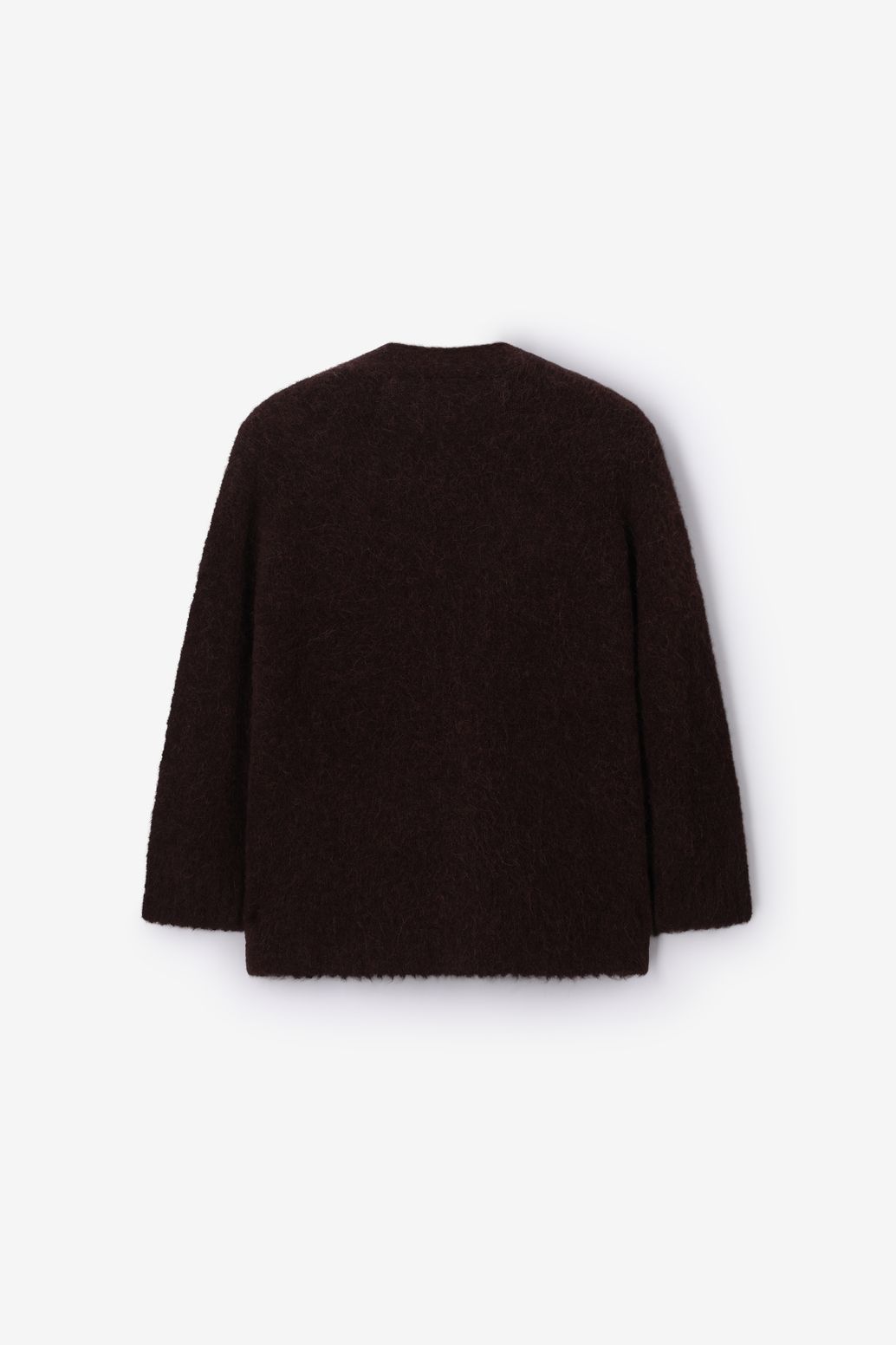 Bruin oversized harig vest