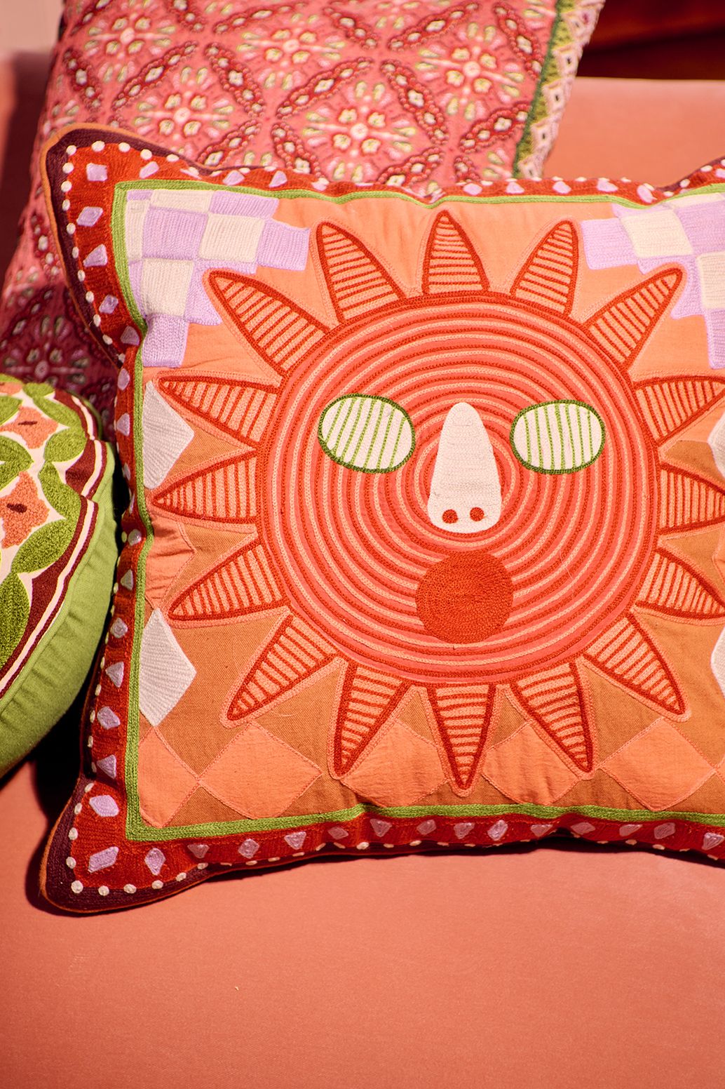 Coussin avec motif - multicolore