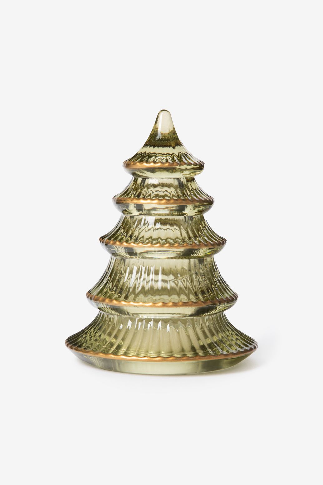Petit sapin de Noël en verre - vert clair